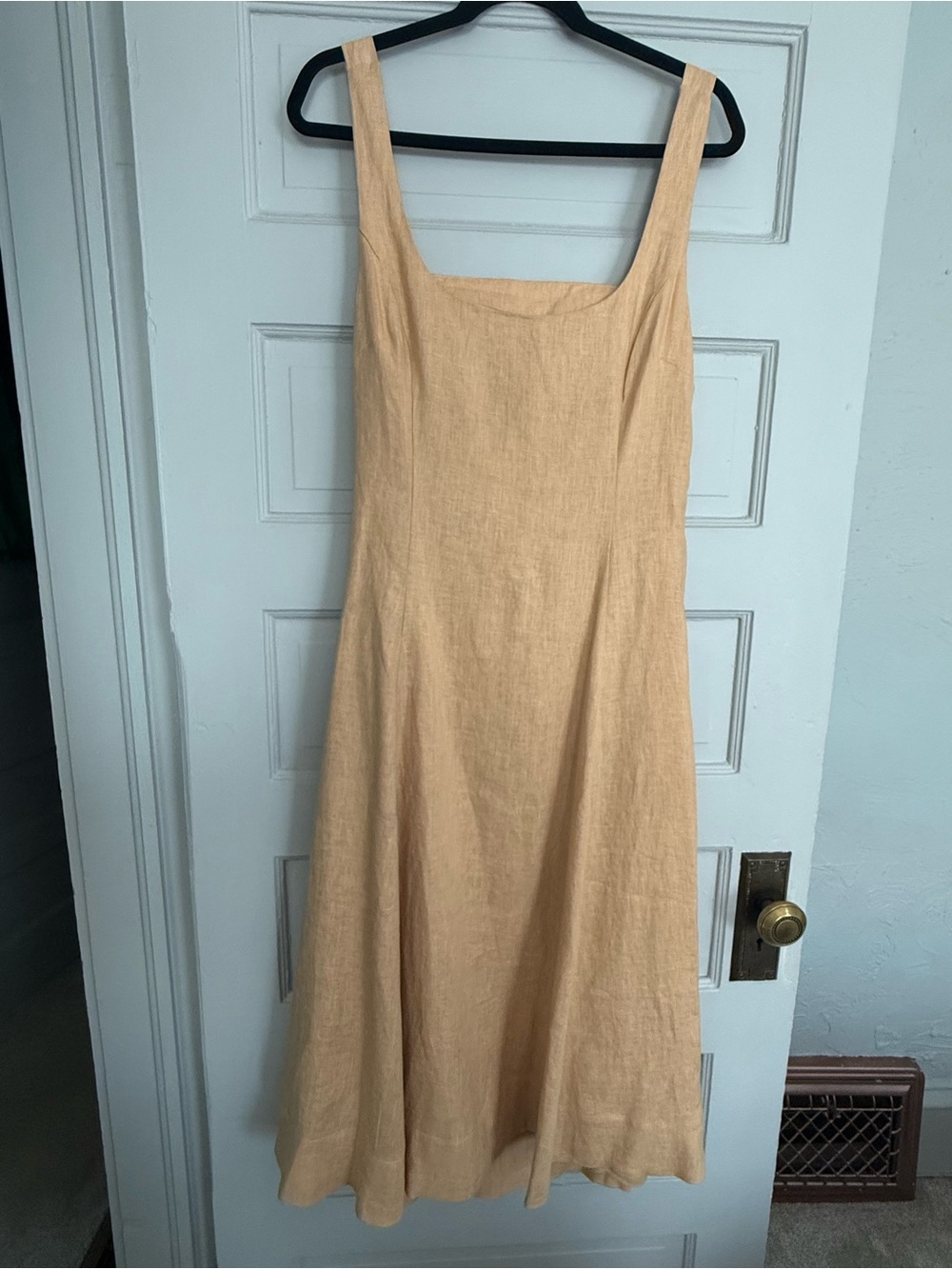 BCBGMaxazria brown linen dress size xl
